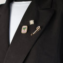 10034brochespeldgoudmetsilverensteentjes - Just the Jacket