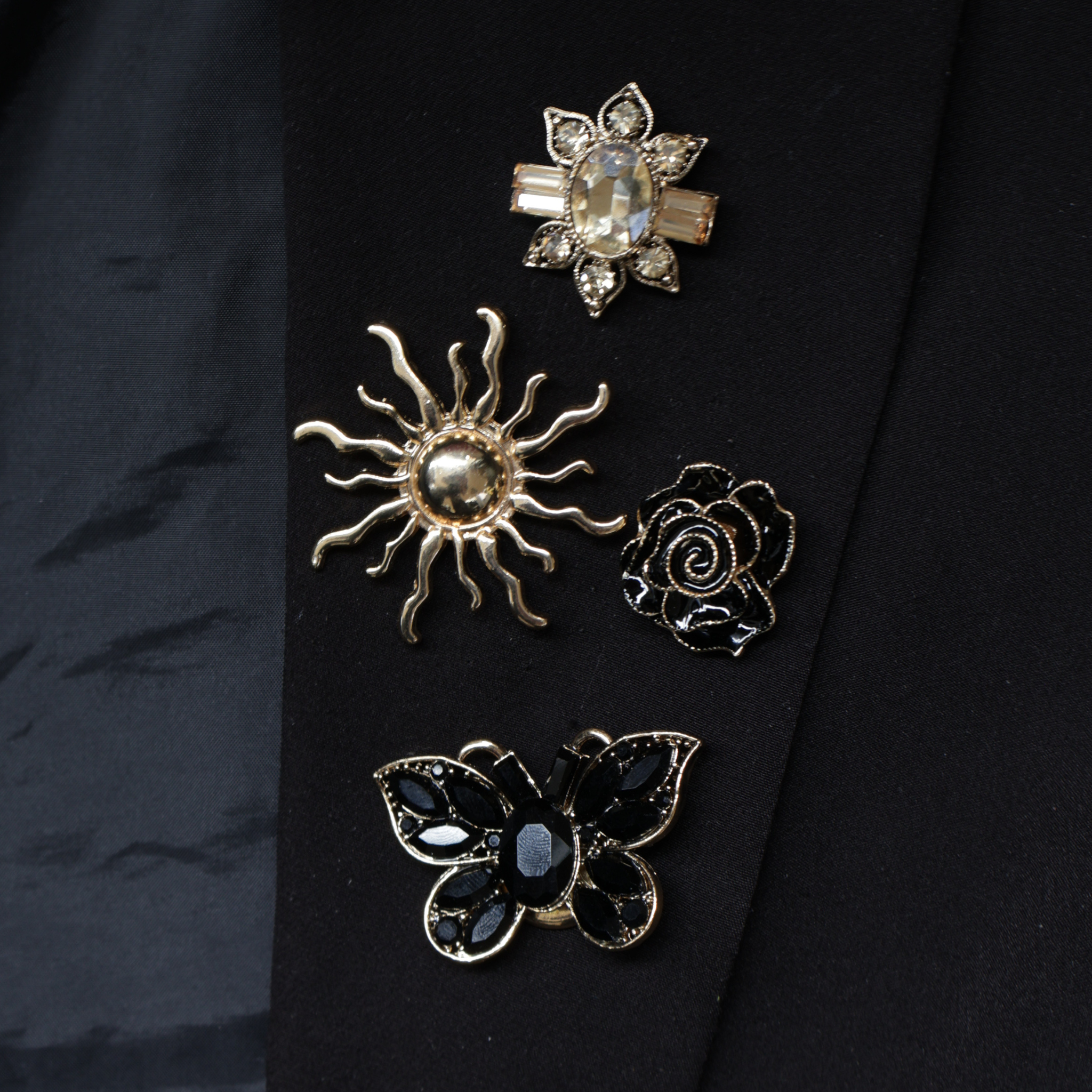 Broche magneet goud zon
