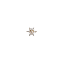 10052 brooch magnet gold silver snowflake