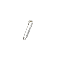 10058 brooch pin pearl silver ornamental pin