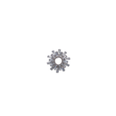 Broche zilver zonnestralen