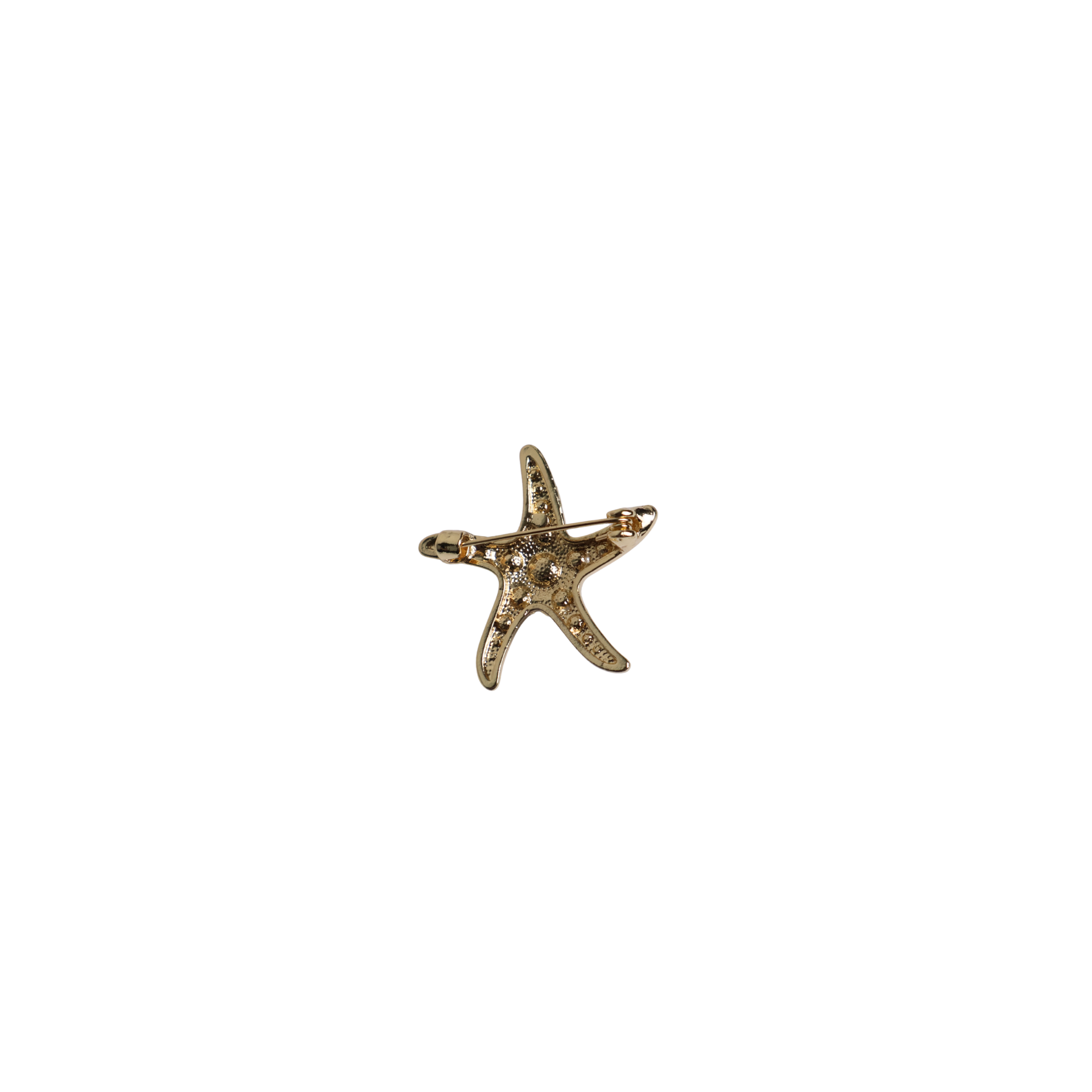Broche pin zeester met parels