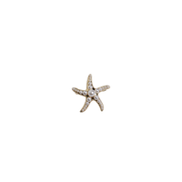 Broche zeester met parels