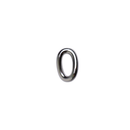 open broche ovaal zilver