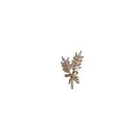 broche korenaren goud en zilver
