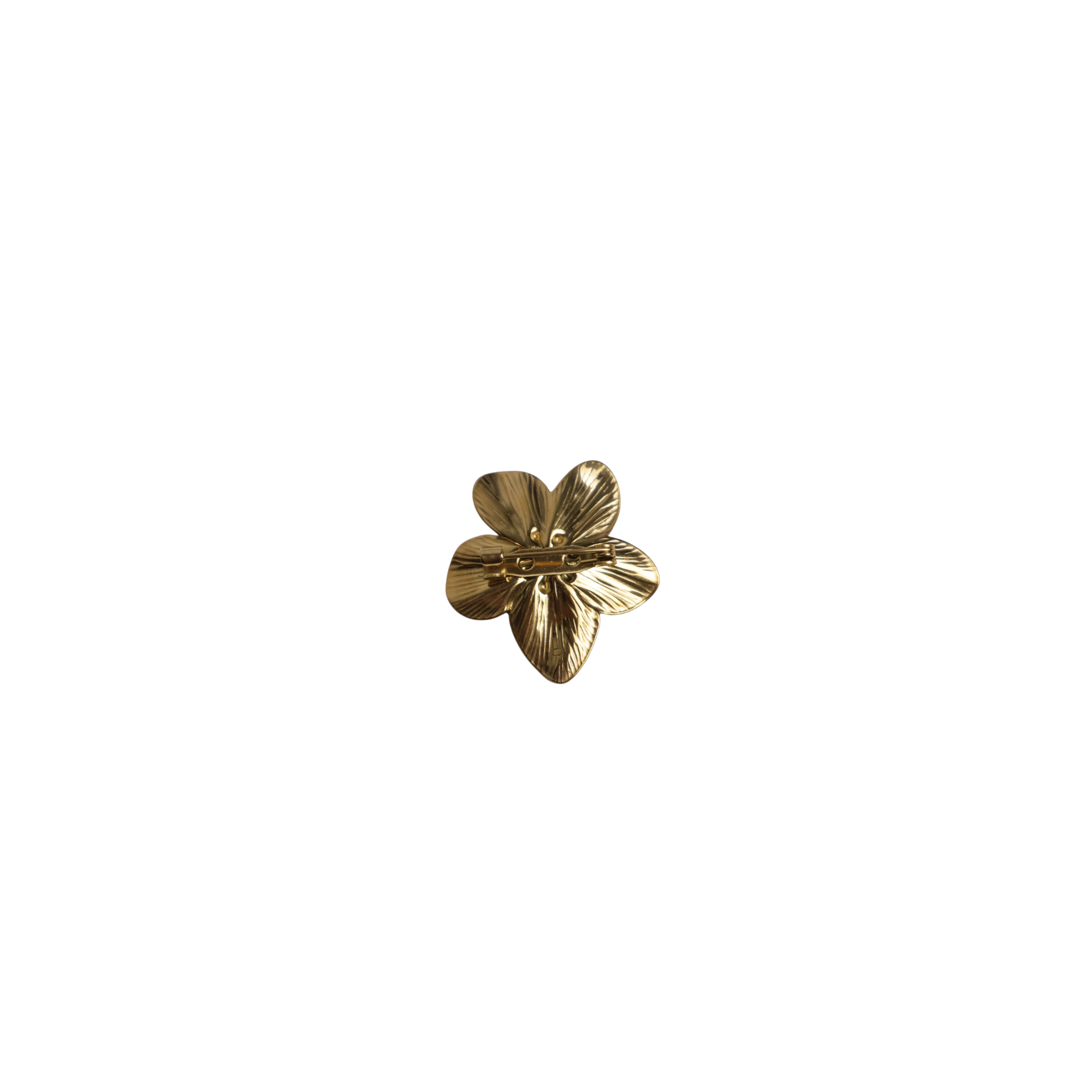 Broche pin goud bloem