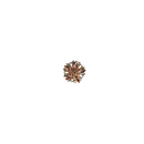 mini broche bloem met steentjes roze en goud en zilver