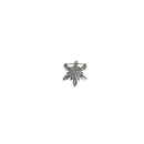 achterkant broche sneeuwvlok zilver