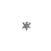 achterkant broche sneeuwvlok zilver