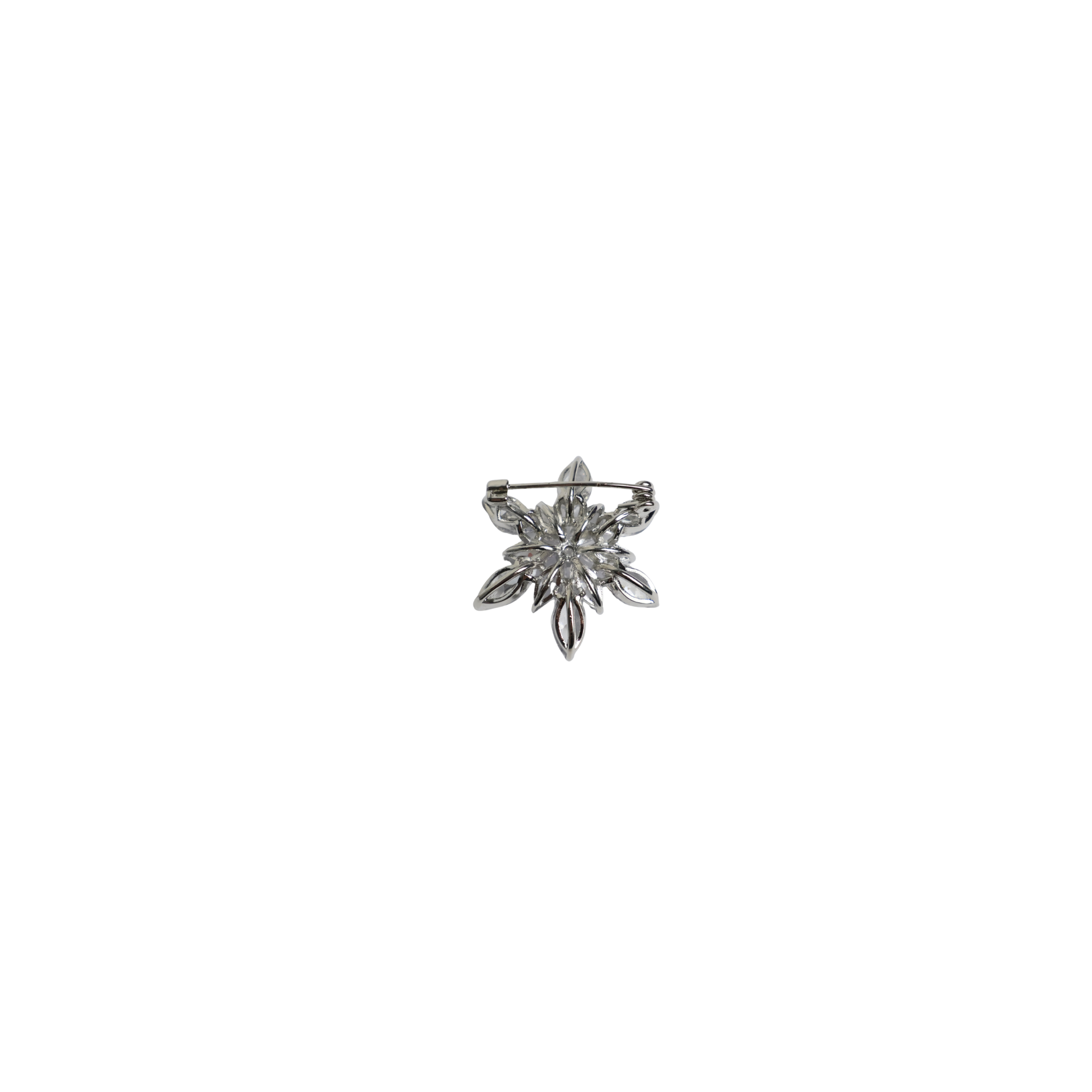 Broche zilveren sneeuwvlok