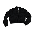 2001 bomber jacket black with zipper and pockets product
