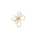 20057 pin gold open flower design