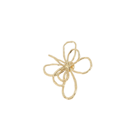 20057 pin gold open flower design