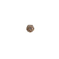 mini pin goud en zilver bloem