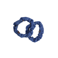 40000 denim sleeve holder fabric with panther hearts
