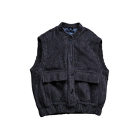 6000 brown ribbed waistcoat with buttons and pockets