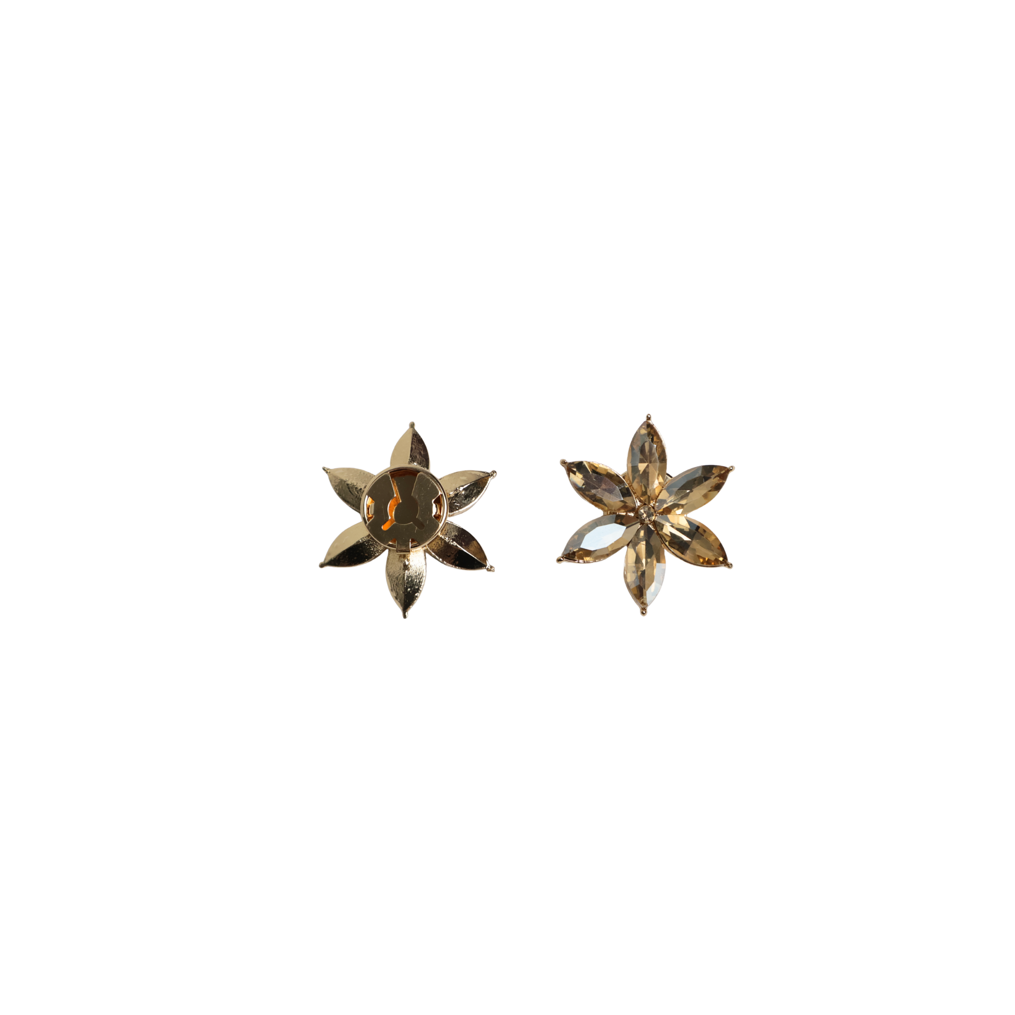 Button cover ster champagne kleur 
