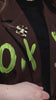 Graffiti blazer with brooches and pins Just the Jacket